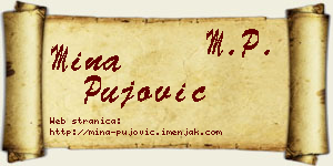 Mina Pujović vizit kartica